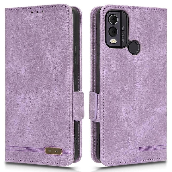 For Nokia C22 Phone Case Hardware Decor Protector Shell PU Leather Wallet Stand Cover