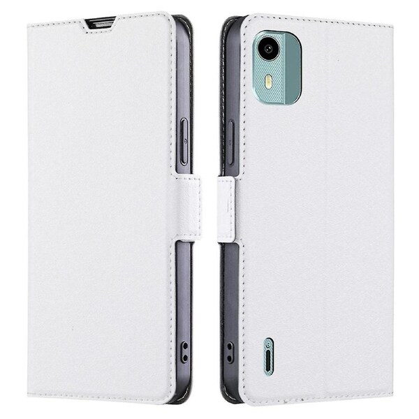 Phone Cover for Nokia C12 4G/C12 Pro/C12 Plus PU Leather Smartphone Stand Case with Card Slot