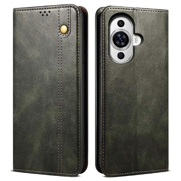 For Huawei nova 11 Pro/nova 11 Ultra Waxy Texture Phone Cover Stand Wallet Cell Phone Case