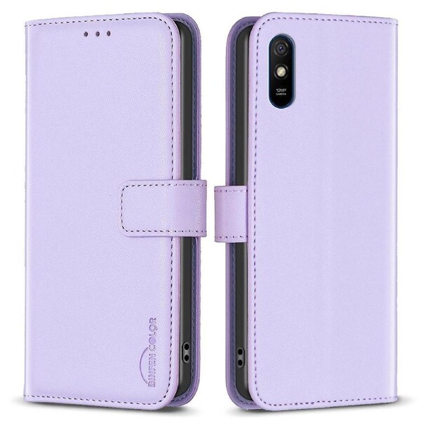 BINFEN COLOR BF17 Shockproof Leather Case for Xiaomi Redmi 9A ,Wallet Stand Cell Phone Cover