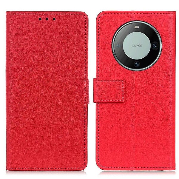 For Huawei Mate 60 Pro Textured PU Leather Cover Wallet Phone Case with Stand