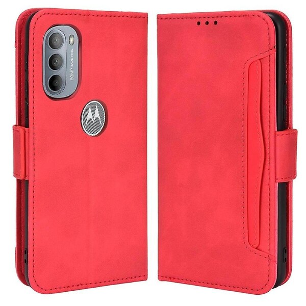 PU + TPU Phone Cover for Motorola Moto G31/G41,Cash Pocket Multiple Card Slot Case with Stand