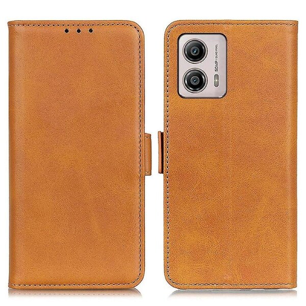 Wallet Phone Stand Case for Motorola Moto G53 5G/G13 4G/G23 4G,Cowhide Texture Phone Cover