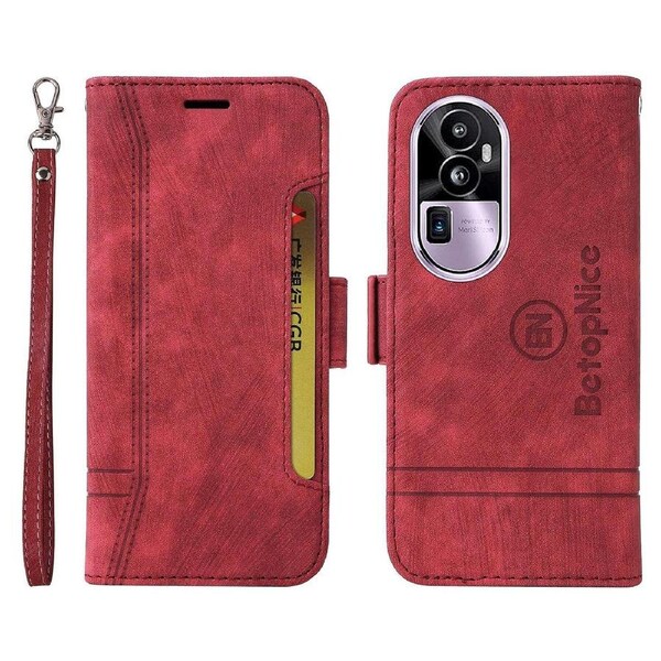 BETOPNICE 001 For Oppo Reno10 Pro+ 5G PU Leather Phone Case Folding Stand Wallet Shockproof Cover