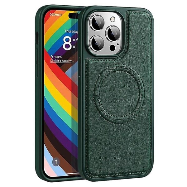X-LEVEL For iPhone 15 Pro Max Protective Phone Case PU Leather Coated TPU+PC ic Cover