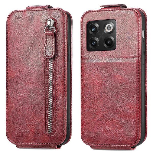 For OnePlus 10T 5G/Ace Pro 5G Flip Phone Case Wallet Vertical Stand ic Closure Cover