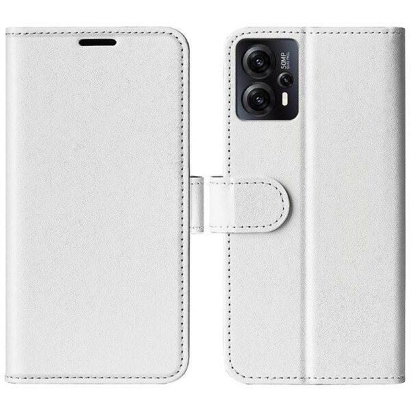 For Motorola Moto G13 4G Flip Leather Phone Wallet Case Crazy Horse Texture Stand Mobile Phone Cover