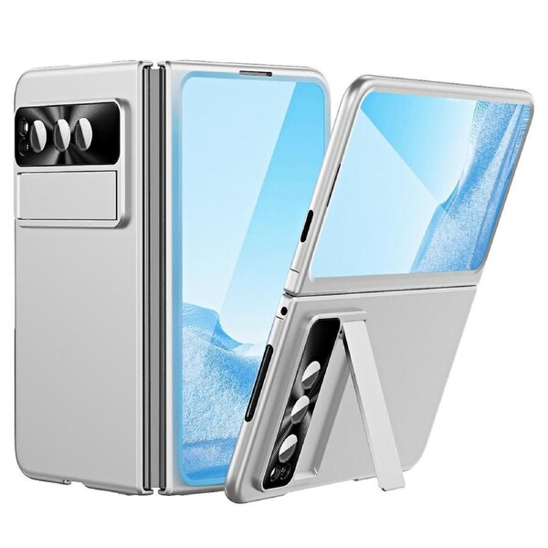For Google Pixel Fold Electroplating Kickstand Phone Case PC Phone Cover