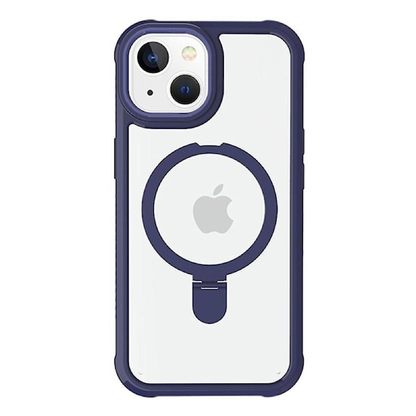 For iPhone 15 GW202 Ring Kickstand Case Dual Layer PC+TPU ic Phone Cover