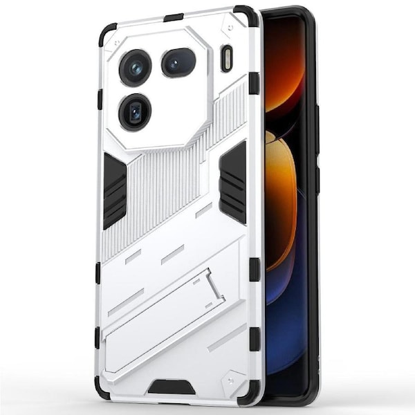For vivo iQOO 12 Pro 5G Cell Phone Cases Anti-fall Invisible Kickstand PC+TPU Back Shell