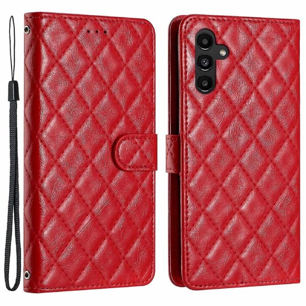 For Samsung Galaxy A05s 4G Case Rhombus PU Leather Wallet Cover