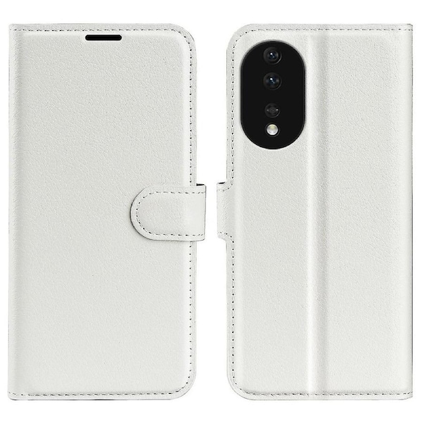 For Honor 80 5G Litchi Texture PU Leather Stand Wallet Phone Cover Full Protection Flip Phone Case
