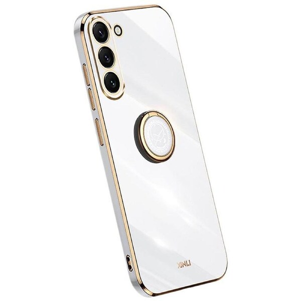 XINLI Phone Case For Samsung Galaxy S22+ 5G,Protective Back Cover Electroplating Shell Kickstand
