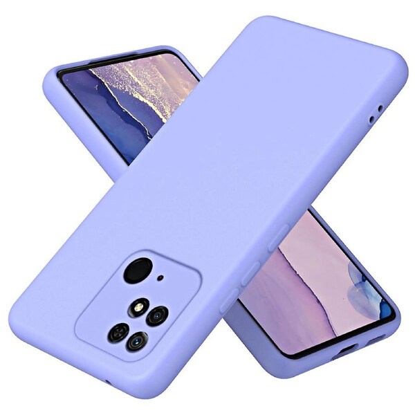 For Xiaomi Redmi 10C 4G Rubberized Flexible TPU Cover Fiber Lining 2.2mm Thickness Phone Case