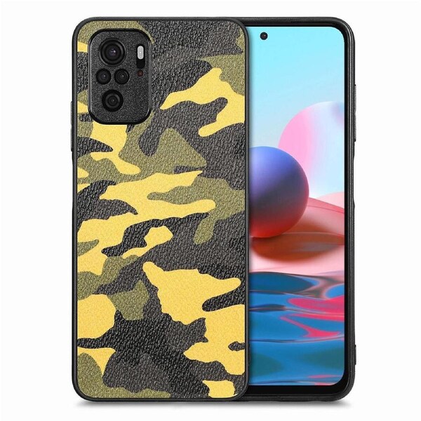 For Xiaomi Redmi Note 10 4G/Note 10S 4G/Poco M5s 4G Mobile Phone Case Camouflage Coated Cover