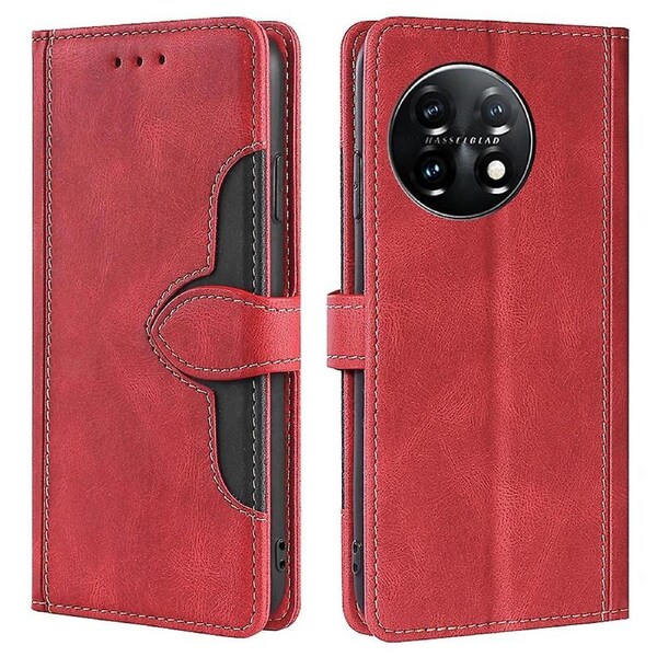 Shockproof Cell Phone Cover for OnePlus 11 5G,Straw Hat Pattern Stand Wallet Mobile Phone Case