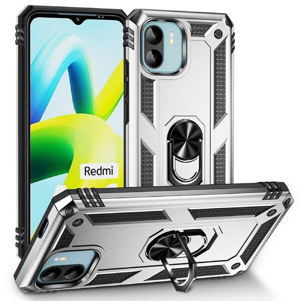 Phone Case for Xiaomi Redmi A1 4G/A2 4G,Military Grade Anti-drop PC+TPU Cover with Ring Kickstand