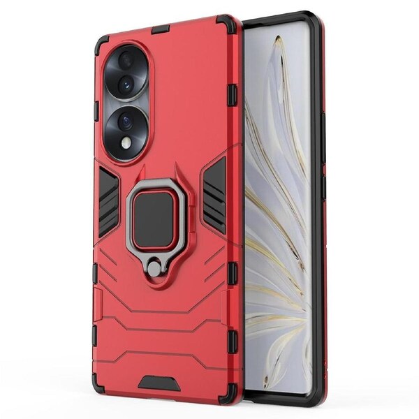 For Honor 70 5G TPU+PC Protective Phone Case Military Grade Armor Ring Holder KickBack Shell