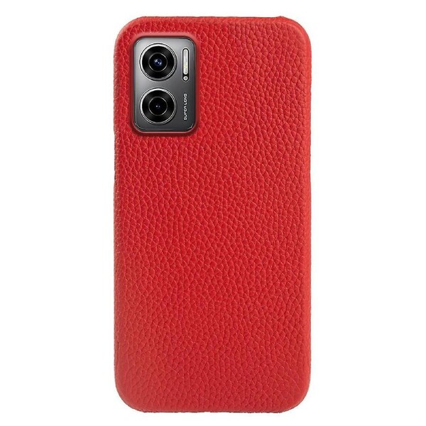 For Xiaomi Redmi 11 Prime 5G Genuine Cow Leather+PC Phone Case Litchi Texture ic Cover