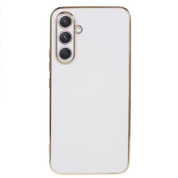 Phone Protective Case for Samsung Galaxy A34 5G,Soft TPU Glossy 6D Electroplating Back Cover
