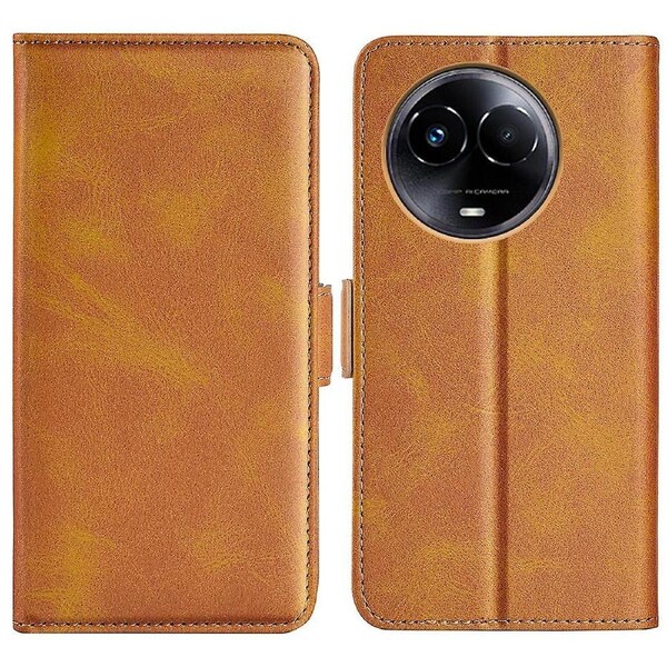 Wallet Leather Phone Cover for Realme 11x 5G,Anti-Scratch Shell Calf Texture Mobile Phone Stand Case