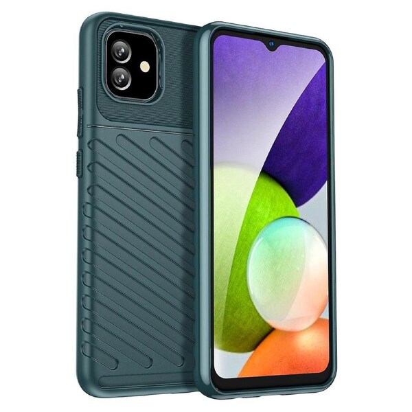 For Samsung Galaxy A04e 4G/F04 4G/M04 4G Thunder Series Twill Design Thickened Case Phone Back Cover