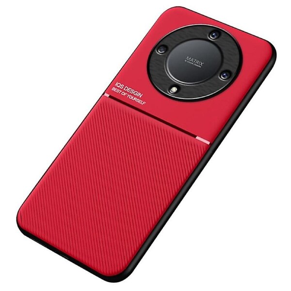 Lines Imprinted Slim Case for Honor X9a 5G Protective Phone Case PU Leather TPU Cover