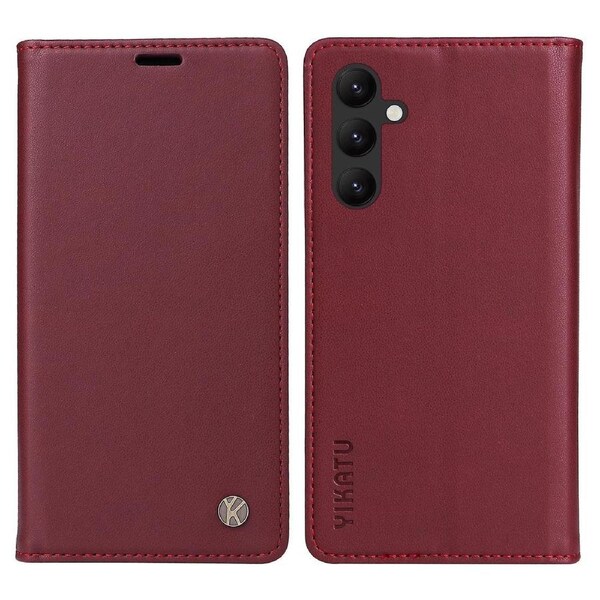 YIKATU YK-001 For Samsung Galaxy A24 4G PU Leather Flip Cover Wallet Phone Case with Stand
