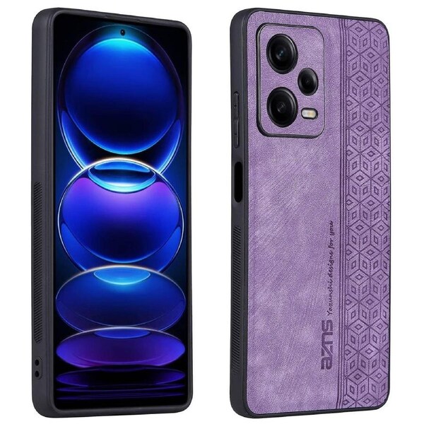 For Xiaomi Redmi Note 12 Pro+ 5G Imprinted Pattern Phone Case Fall-proof PU Leather Coated TPU Cover