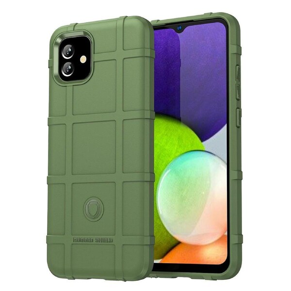 For Samsung Galaxy A04e 4G/F04 4G/M04 4G Phone Case Rugged Square Grid Texture Soft TPU Back Cover