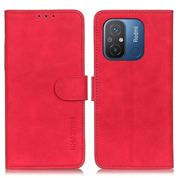 For Xiaomi Redmi 11A 4G/12C 4G Retro Texture Phone Case Flip Wallet Stand Anti-drop Phone Cover