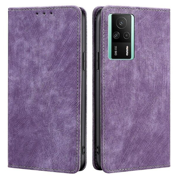 Anti-drop Leather Phone Cover For Xiaomi Redmi K60E 5G,Wallet Stand RFID Blocking Phone Case