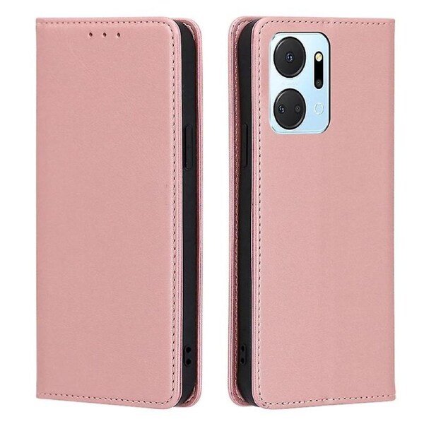 For Honor X7a 5G Calf Texture Phone Case ic Auto-absorbed Wallet Leather Stand Cover