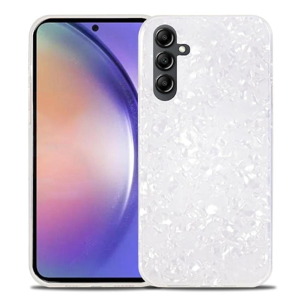For Samsung Galaxy A54 5G Anti-collision Phone Case IMD Acrylic+TPU Back Protector Cover