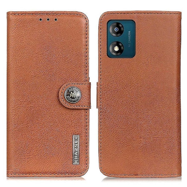 Phone Case for Motorola Moto E13 4G,Flip Leather Cowhide Texture Wallet Stand Mobile Phone Cover