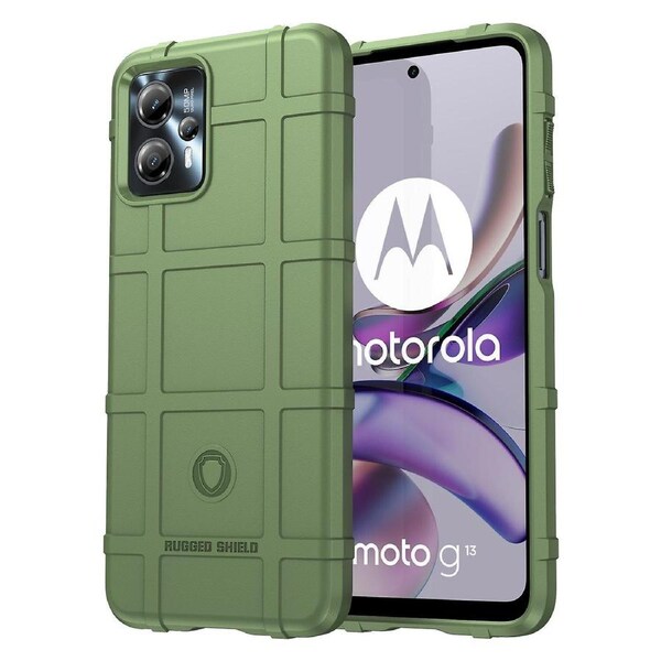 For Motorola Moto G13 4G/G23 4G Soft TPU Phone Cover Case Rugged Square Grid Texture Phone Protector