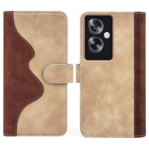 For Oppo A79 5G/A2 5G Case Color Phone Cover with Wallet Stand