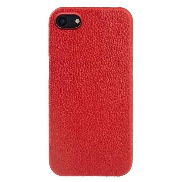 For iPhone 7/8/SE (2020)/SE (2022) Incomplete Cover Genuine Cow Shell Litchi Texture Phone Case