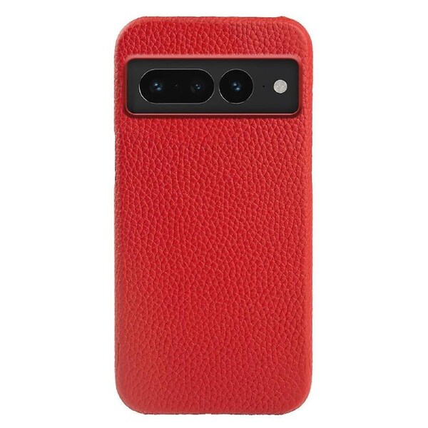 For Google Pixel 7 Pro 5G Litchi Texture ic Phone Case Genuine Cow Leather+PC Anti-drop Cover