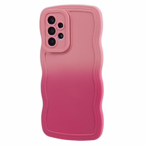 JTW Series for Samsung Galaxy A53 5G Case Curly Wave Shape Frame TPU Phone Cover