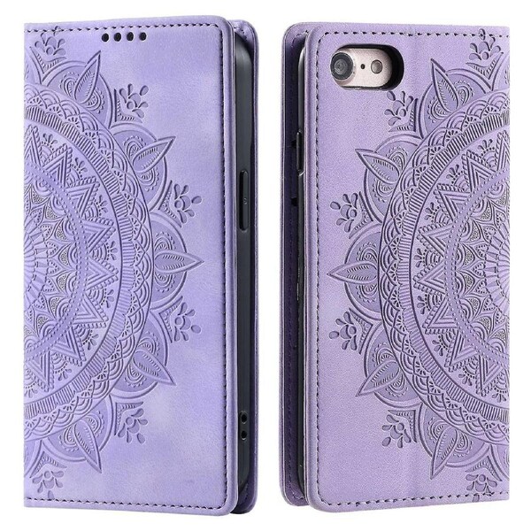 For iPhone 6/7/8 4.7 inch/SE (2022)/SE (2020) Case Imprinted ic Leather Stand Phone Cover