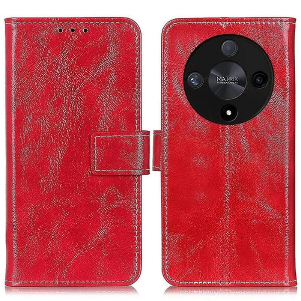 For Honor X9b 5G Case PU Leather Crazy Horse Texture Wallet Phone Cover