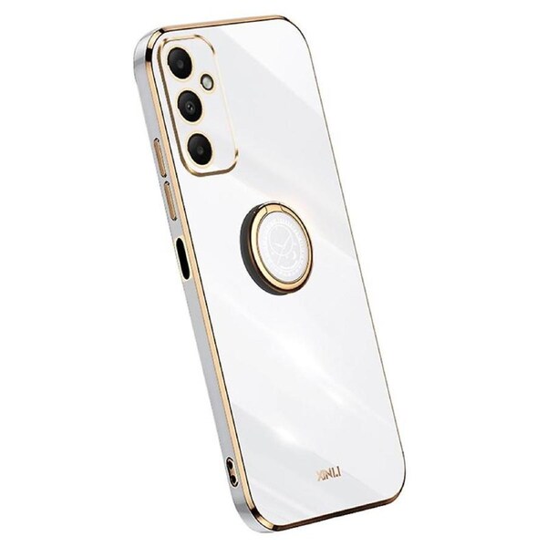 XINLI For Samsung Galaxy A05s 4G Case Electroplated TPU Anti-drop Kickstand Phone Cover