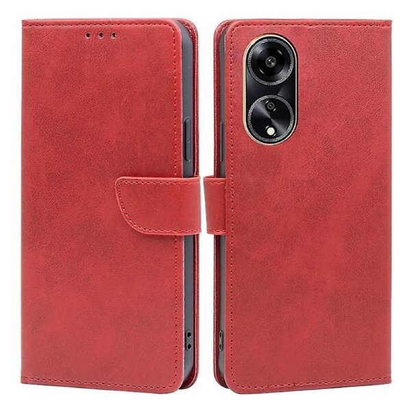 For Oppo A1 5G/A98 5G/F23 5G Flip Stand PU Leather Case Calf Texture Wallet Phone Cover