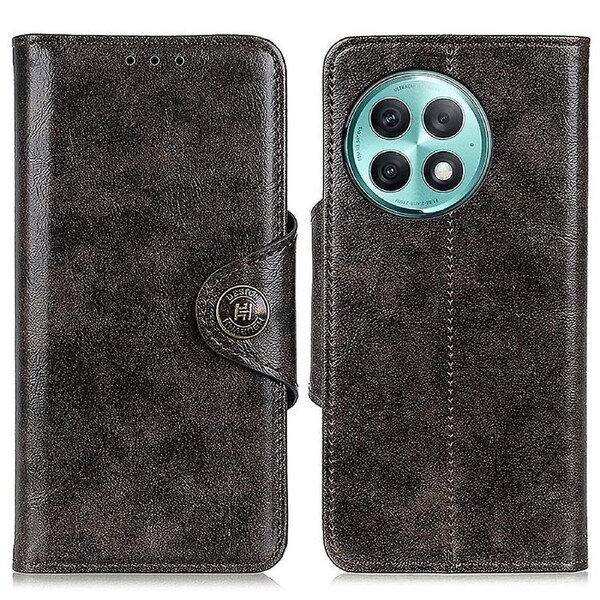 KHAZHEN For OnePlus Ace 2 Pro 5G Anti-Scratch Wallet Stand Phone Case PU Leather Drop-proof Cover