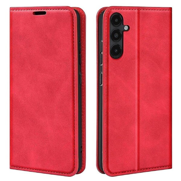 For Samsung Galaxy M14 5G ic Flip Stand Wallet Phone Cover Skin-touch Leather Phone Case