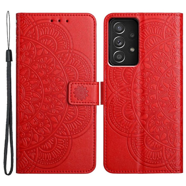 For Samsung Galaxy A53 5G Case Flower Pattern ic Closure Full Protection Phone Cover