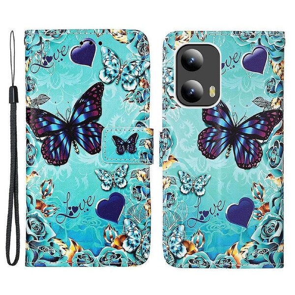 YB Pattern Printing Leather Stand Flip Case for Motorola Moto G Play 5G (2024) / Moto G 5G (2024)