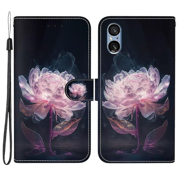 Pu Leather Stand Feature Flip Phone Cover Case For Sony Xperia 5 V