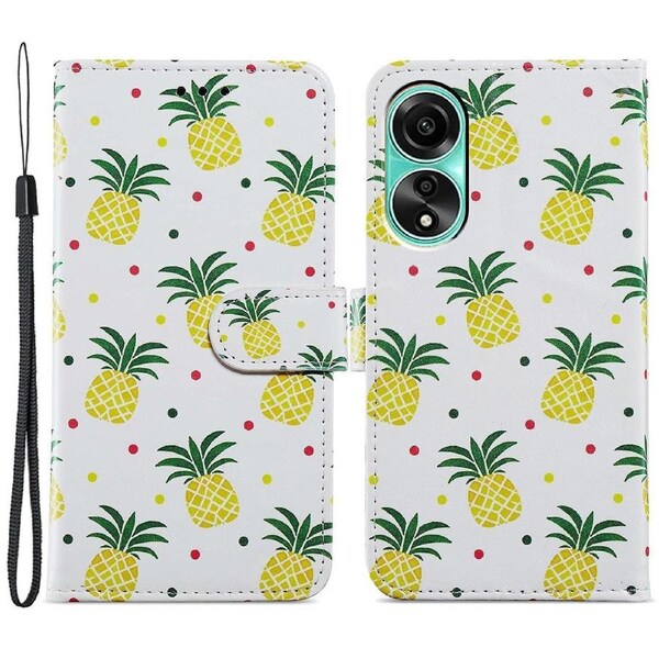 For Oppo A38 4g Case Pattern Printed Pu Leather Stand Wallet Phone Cover